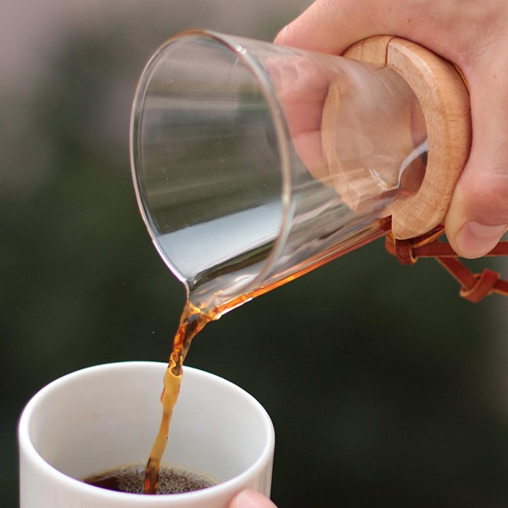 Chemex Kaffeekaraffee mit Holzhals