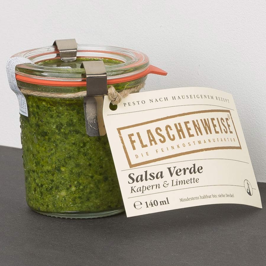 Leckeres Salsa-Verde-Pesto aus Handarbeit