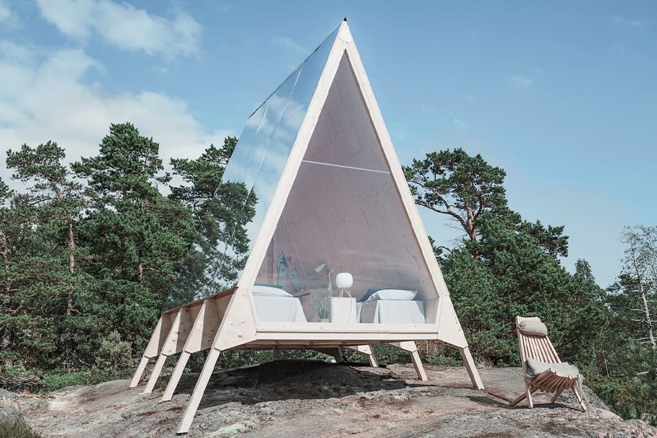 Nolla Cabin – die nachhaltige Ferienhütte auf der Insel Vallisaari, direkt vor Helsinkis Küste