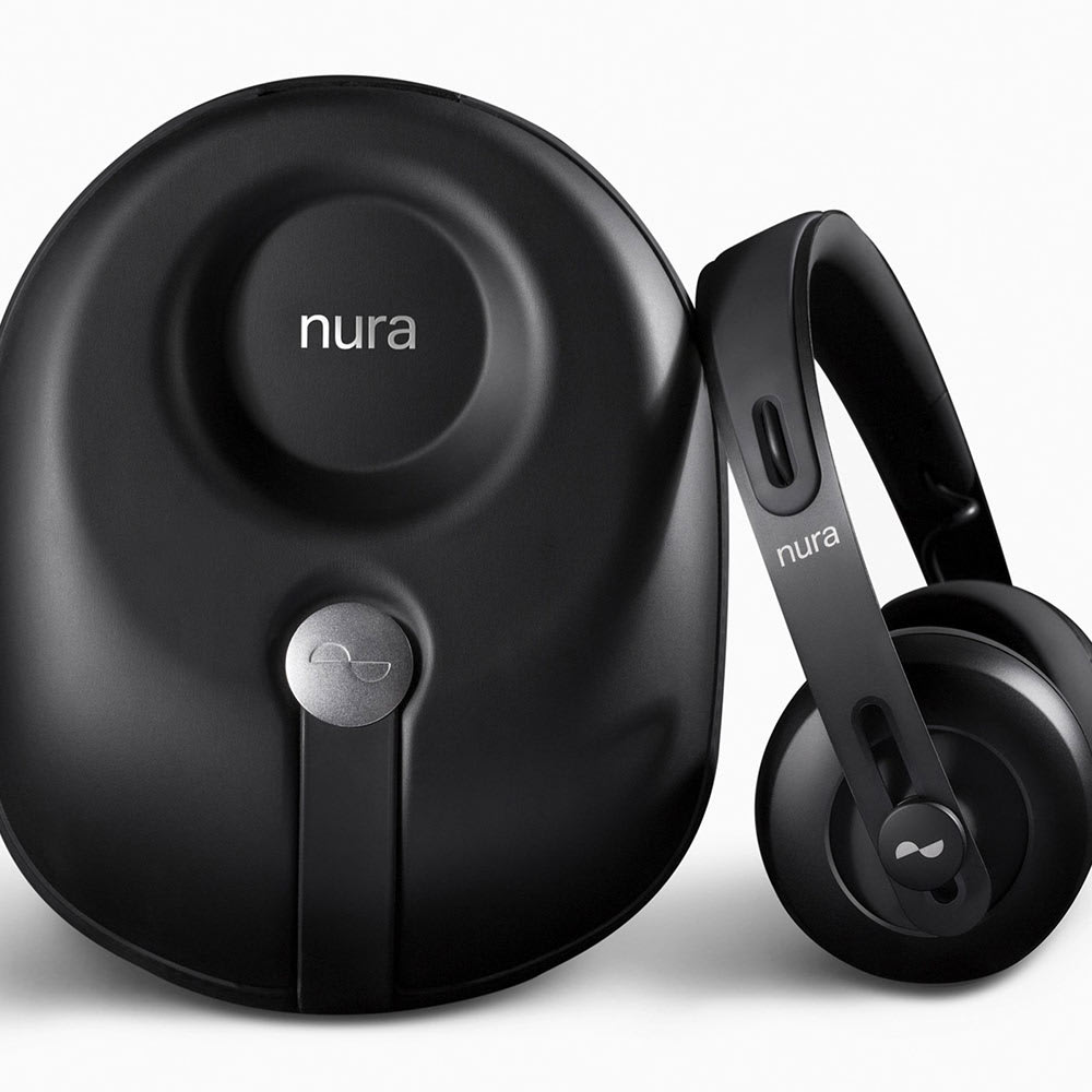 Nuraphone prüft Trommelfell für perfekten Sound.