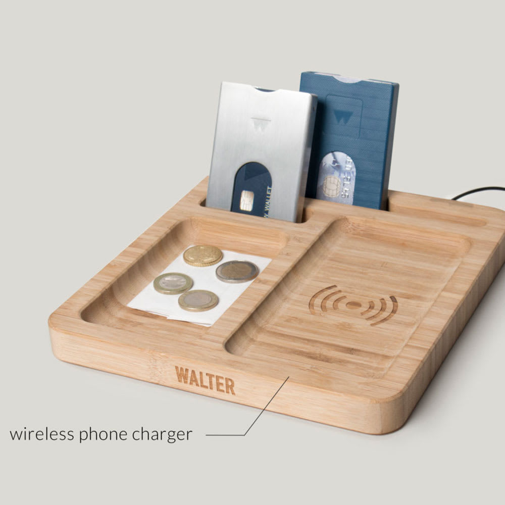 Die Walter Bambus Wireless Ladestation