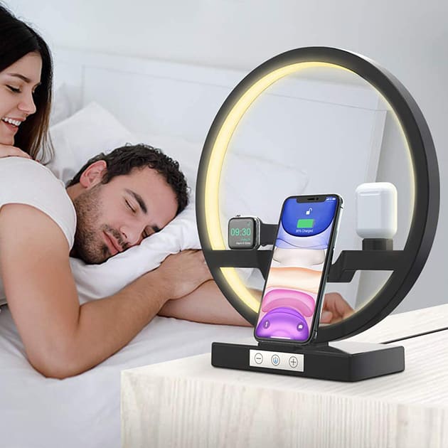 Wireless Charger mit LED Lampe von Bestrans