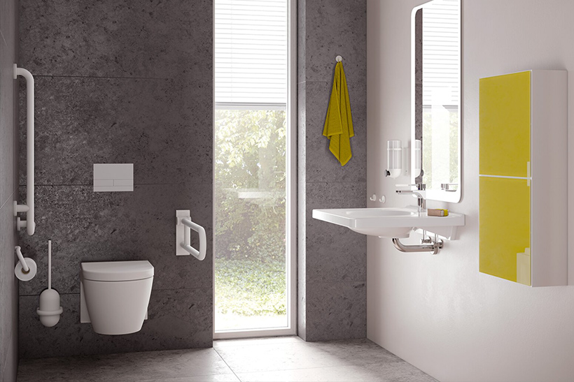 Barrierefreie designorientierte Lösungen im Sanitärbereich von Hewi – nicht nur, doch besonders für die ältere Generation
