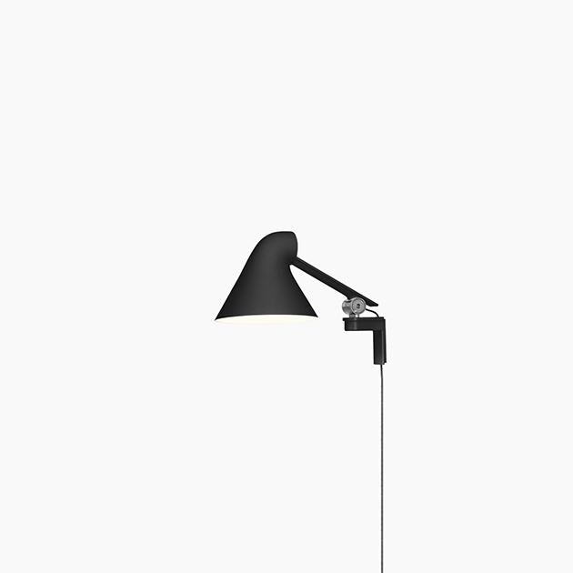 Gelenkige LED-Wandleuchte NJP von Louis Poulsen für dekorative oder entspannte Beleuchtung