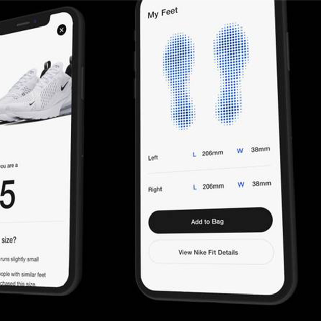 Nike App scannt mithilfe von AR und AI die Füße nach perfekter Passform