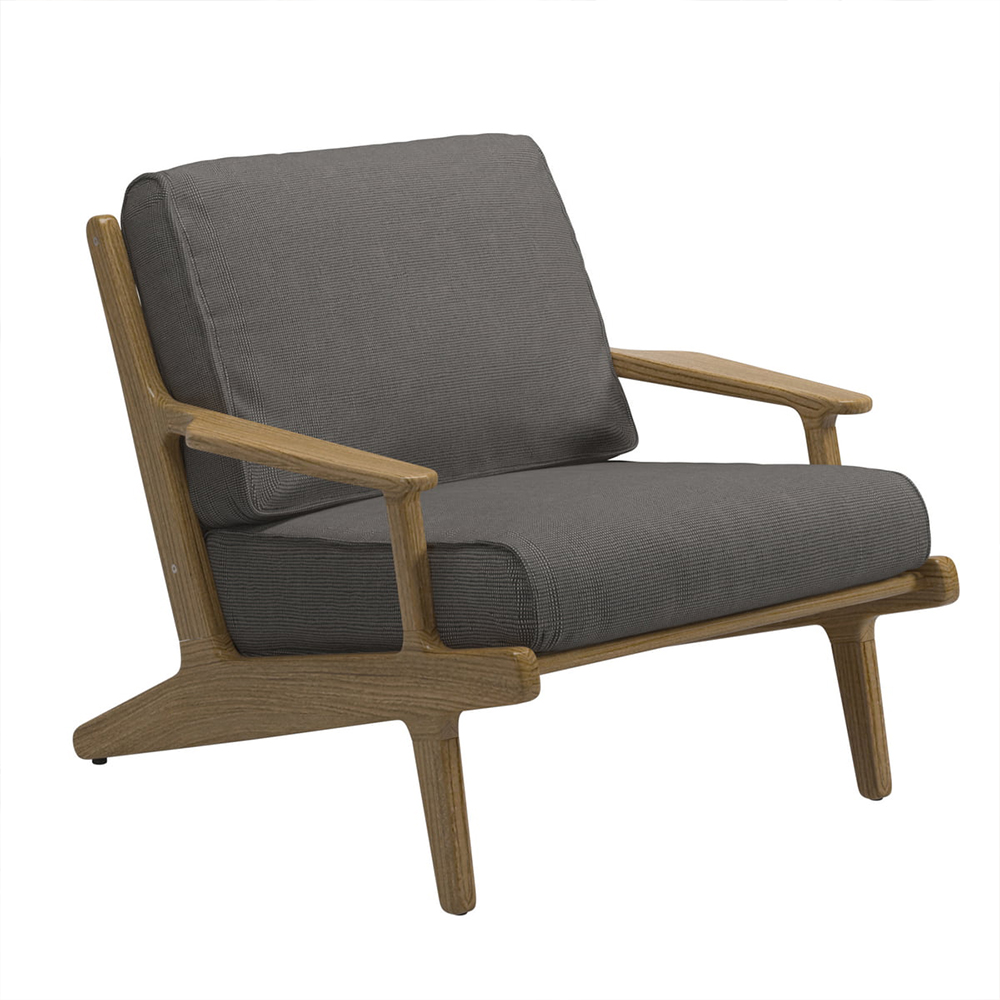 Outdoor Bay Lounge Chair mit Teakholzgestell