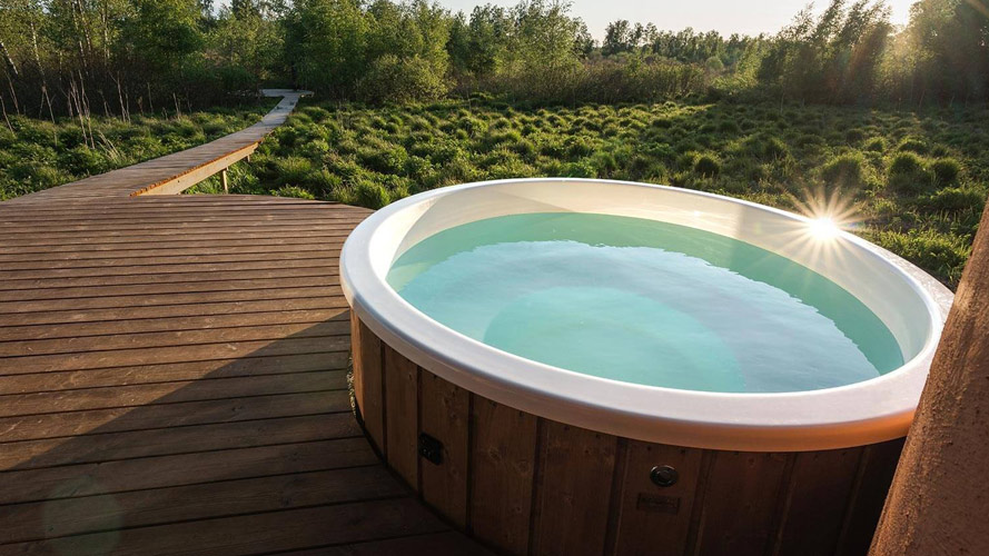 Grüne Oase im Maidla Nature Resort. Die Villa Poku ist Estlands entspannteste Naturvilla