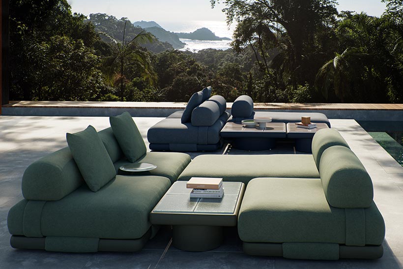 Insula modulares Outdoor-Sofa von Patricia Urquiola für Kettal