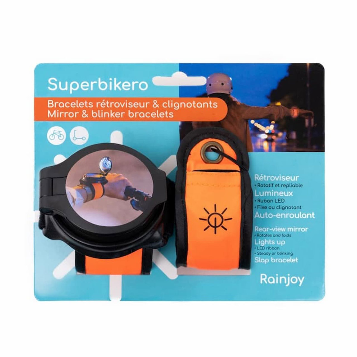 Superbikero – smartes Armband mit Fahrradrückspiegel