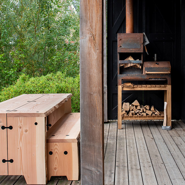 Outdoor-Ofen XL von Weltevree zum Kochen und Wärmen allzeit bereit