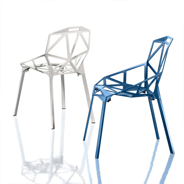 Magis Stapelstuhl – Chair One aus Aluminium von Konstantin Grcic