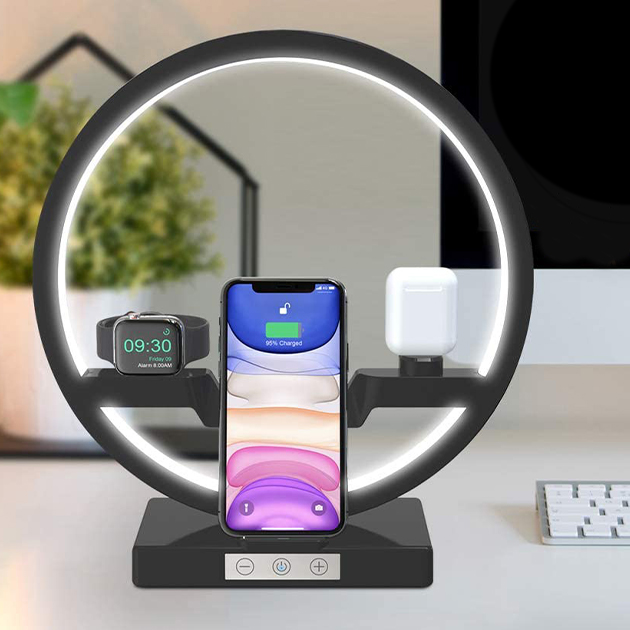 Wireless Charger mit LED Lampe von Bestrans