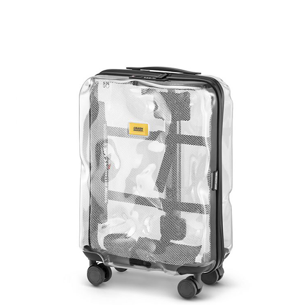 Crash Baggage – transparenter Koffer in verbeulter Optik