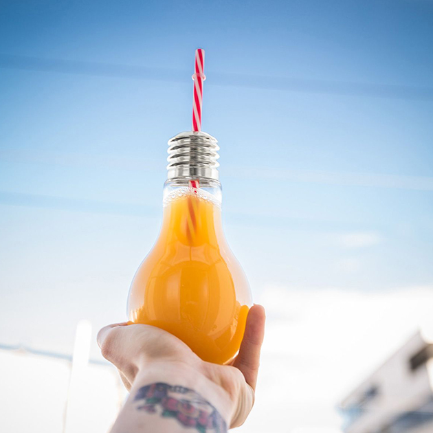 Glühbirnen Gläser perfekt für den Sommer – 400ml