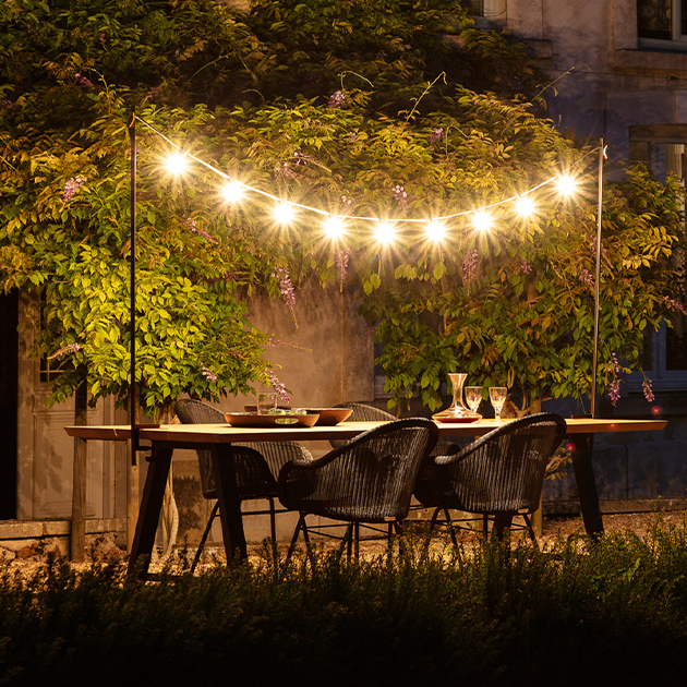 Lichtgirlande Light My Table für In-und Outdoor