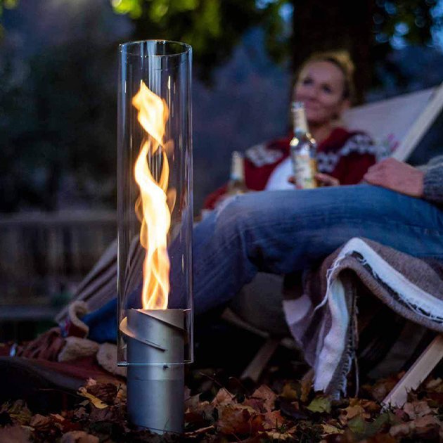 Bioethanol Windlicht SPIN von höfats für den Außenbereich